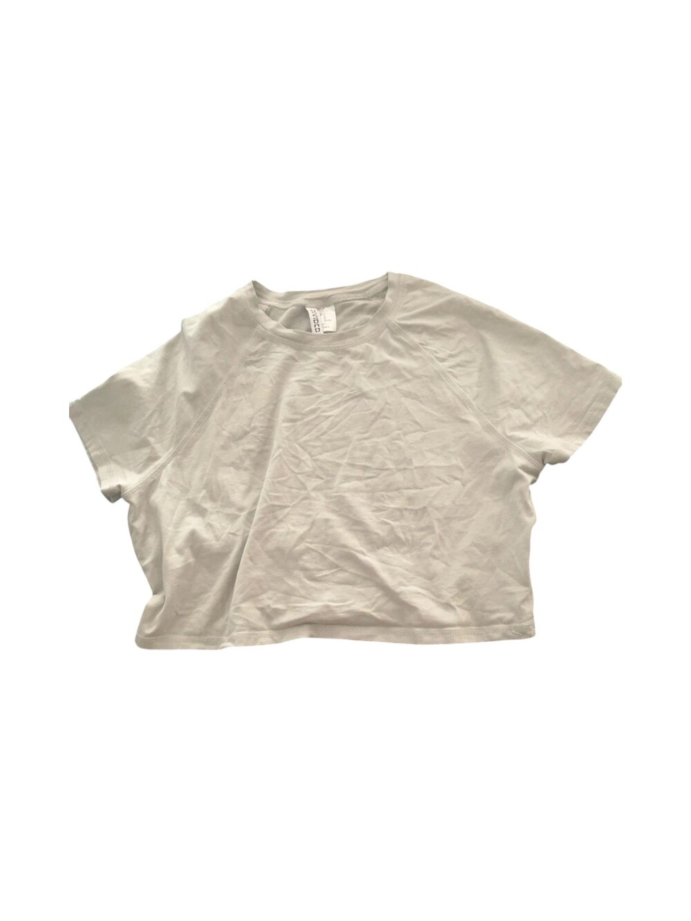 H&M Divided Women's Light Mint Green Cropped Boxy T Shirt XL